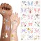 Garden Fairy Temporary Tattoo for Spring Tea Party and Woodland Fairy Wings Baby Shower Girls Birthday Party Supply and Decorations (12 Sheets - 108 Pieces)